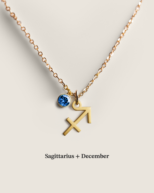 Zodiac & Birthstone Necklace