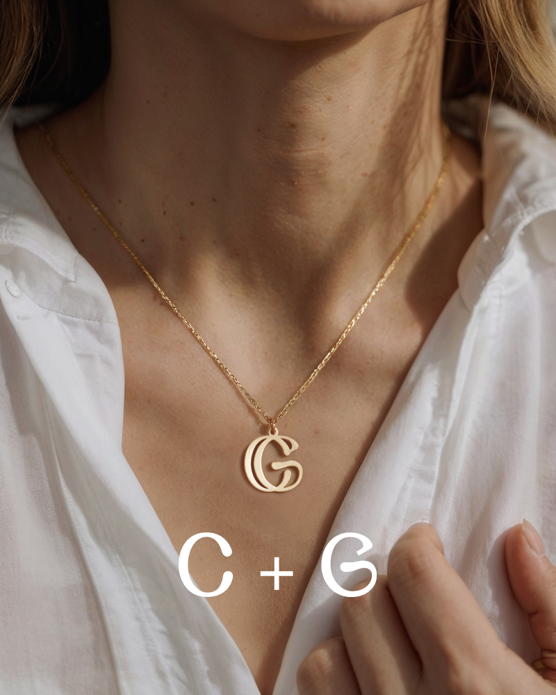 Bespoke Interwined Initials Necklace