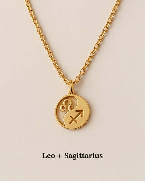 Double Zodiac Necklace | Custom Yin & Yang