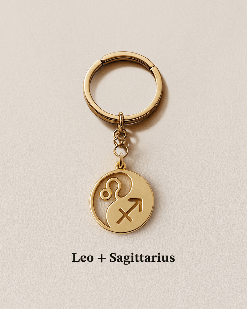 Double Zodiac Keychain | Custom Yin & Yang