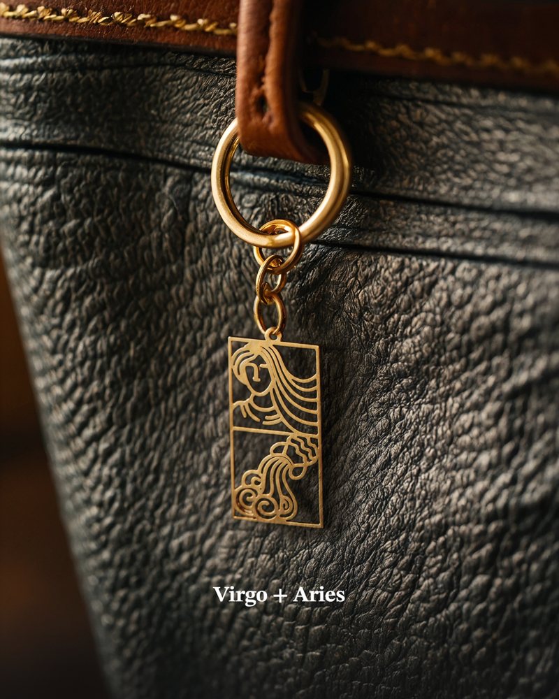 Bespoke Double Zodiac Keychain