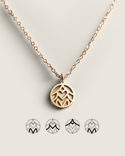 Family Initials Monogram Necklace
