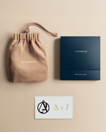 Interwined Initials Keychain