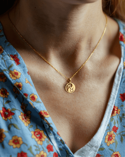 Double Zodiac Necklace | Custom Yin & Yang